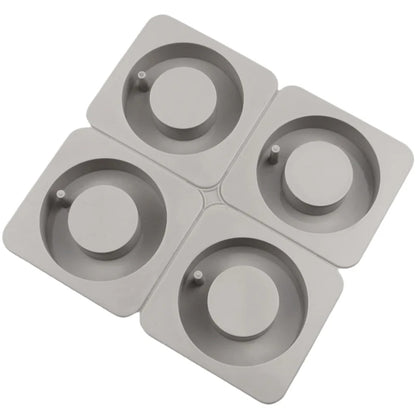 4 Cavity Round Silicone Mould for Resin Art Wax Sachets Soap Making Candle Crafts