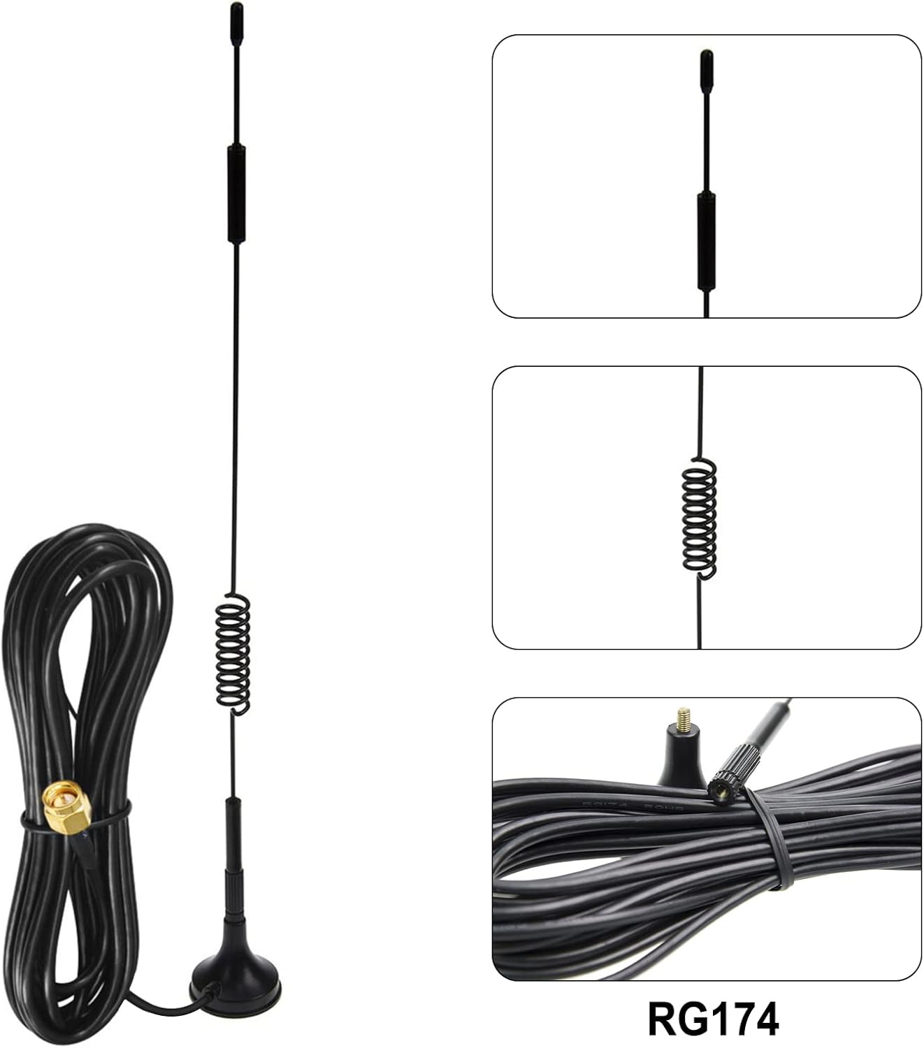4G LTE SMA Antenna, 12dBi GSM High Gain Omni for Huawei ZTE USB Dongle and Mobile WiFi Modem