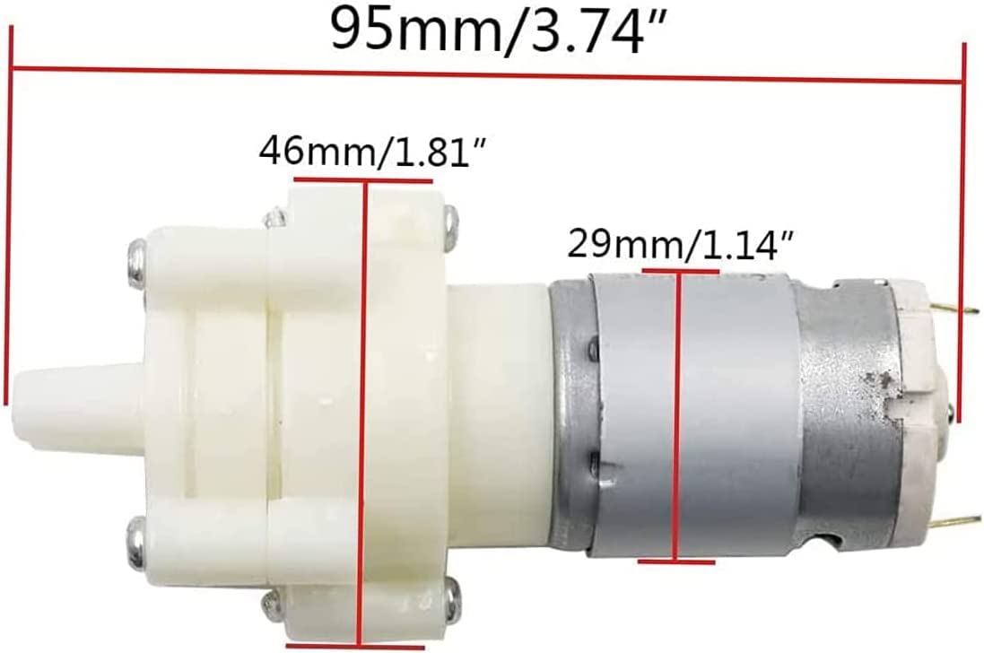 External High Flow DC Water Pump Motor 12V 2Amp Model (R385) Pump Motor Heavy Flower Lift Water (3Meter Height)