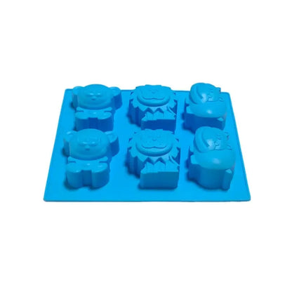 6 Cavity 3D Animal Silicone Mould Soap Chocolate Cake Candy Cookie Gummy