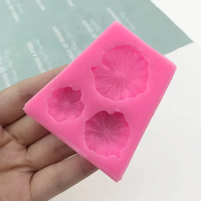 3D Lotus Leaf Silicone Candle Mold DIY Candle Making Wax Soap Resin & Home Decor