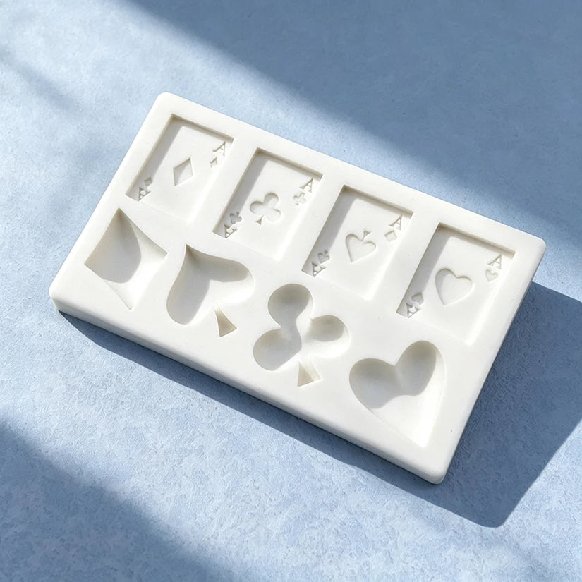 Poker Playing Card Silicone Mould Chocolate Candy Fondant Cake Decoration