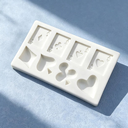 Poker Playing Card Silicone Mould Chocolate Candy Fondant Cake Decoration
