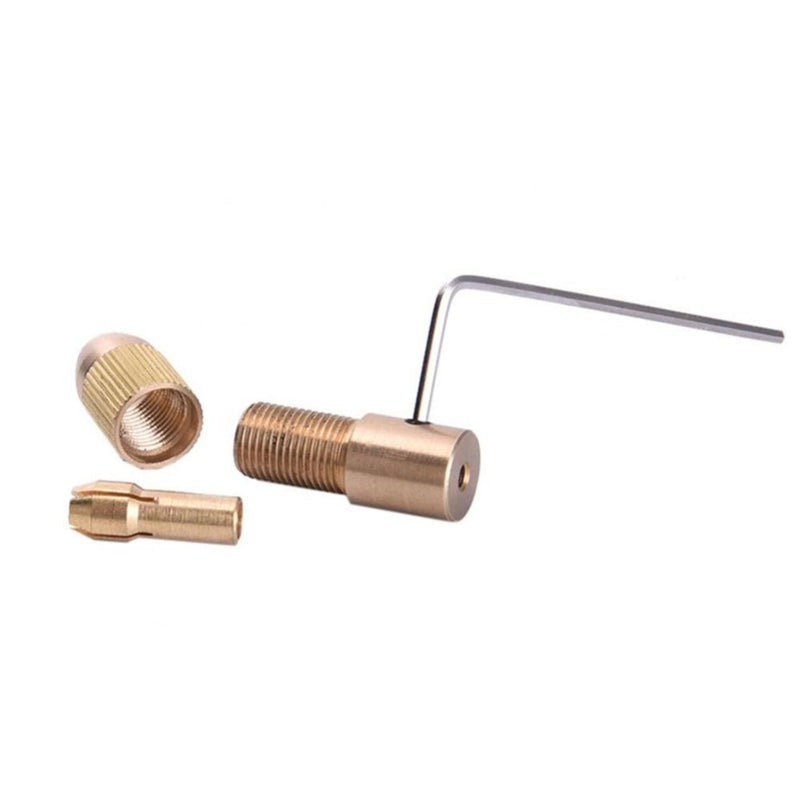 3.17mm Shank Metal Drill Chuck Collet Bits Rotary with Screw, 0.5-3 mm for RS555 motor (3.17MM)