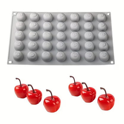 35 Cavity Cherry Silicone Mould for Chocolate Candy Cake Decoration and Homemad Dessert
