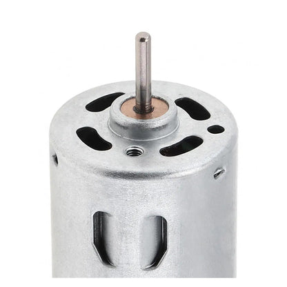 (4Pcs) Set 7.4V to 12V DC Motor High RPM (RS385) TOY, MIXER JAR GRINDER USING COMPACT MOTOR, HEAVY TORQUE EASY TO MOVE SHAFT AND FIT WHEEL ROBOTICS CAR, TRUCK, TRACTOR, SCHOOL PROJECT SCIENCE PROJECT