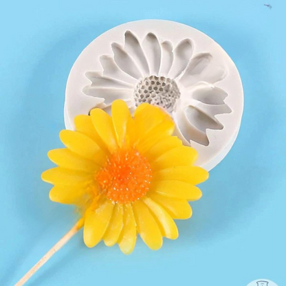 3D Sunflower Silicone Mould for Fondant Chocolate Cake Decoration and DIY Floral Crafts