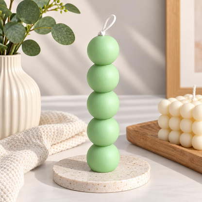 5-Layer Ball Bubble Candle Silicone Mould for DIY Decorative Sphere Candles and Home Décor