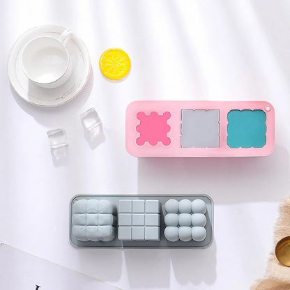 3D Bubble & Square Silicone Candle Mold DIY Soap Candle Cake