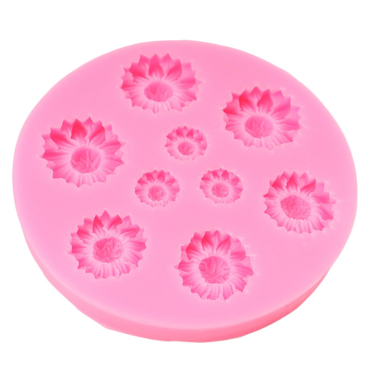 3D Sunflower Silicone Mold for Chocolate Fondant Candy Soap and Cake Decoration