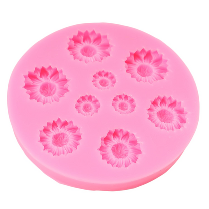 3D Sunflower Silicone Mold for Chocolate Fondant Candy Soap and Cake Decoration
