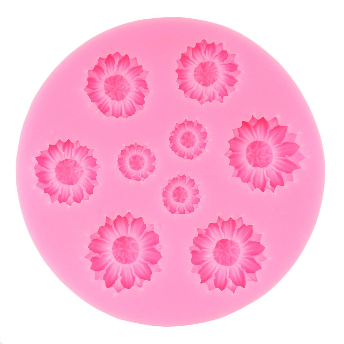 3D Sunflower Silicone Mold for Chocolate Fondant Candy Soap and Cake Decoration