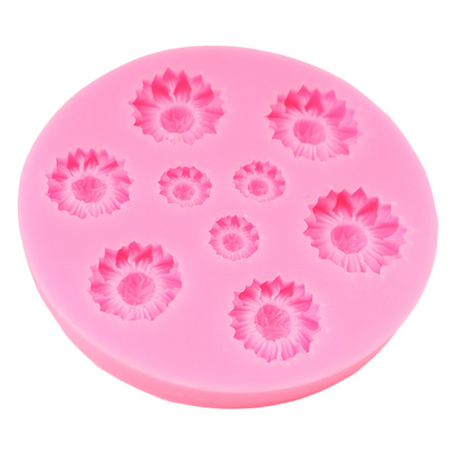3D Sunflower Silicone Mold for Chocolate Fondant Candy Soap and Cake Decoration