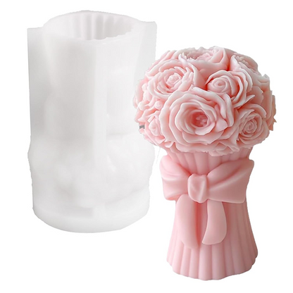 3D Rose Bouquet Silicone Candle Mold DIY Candle Making & Handmade Gifts