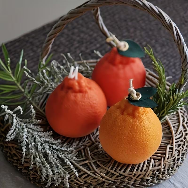 8 Cavity 3D Orange Shape Silicone Mould Chocolate Fruit Dessert Pudding Jelly & Ice Cream