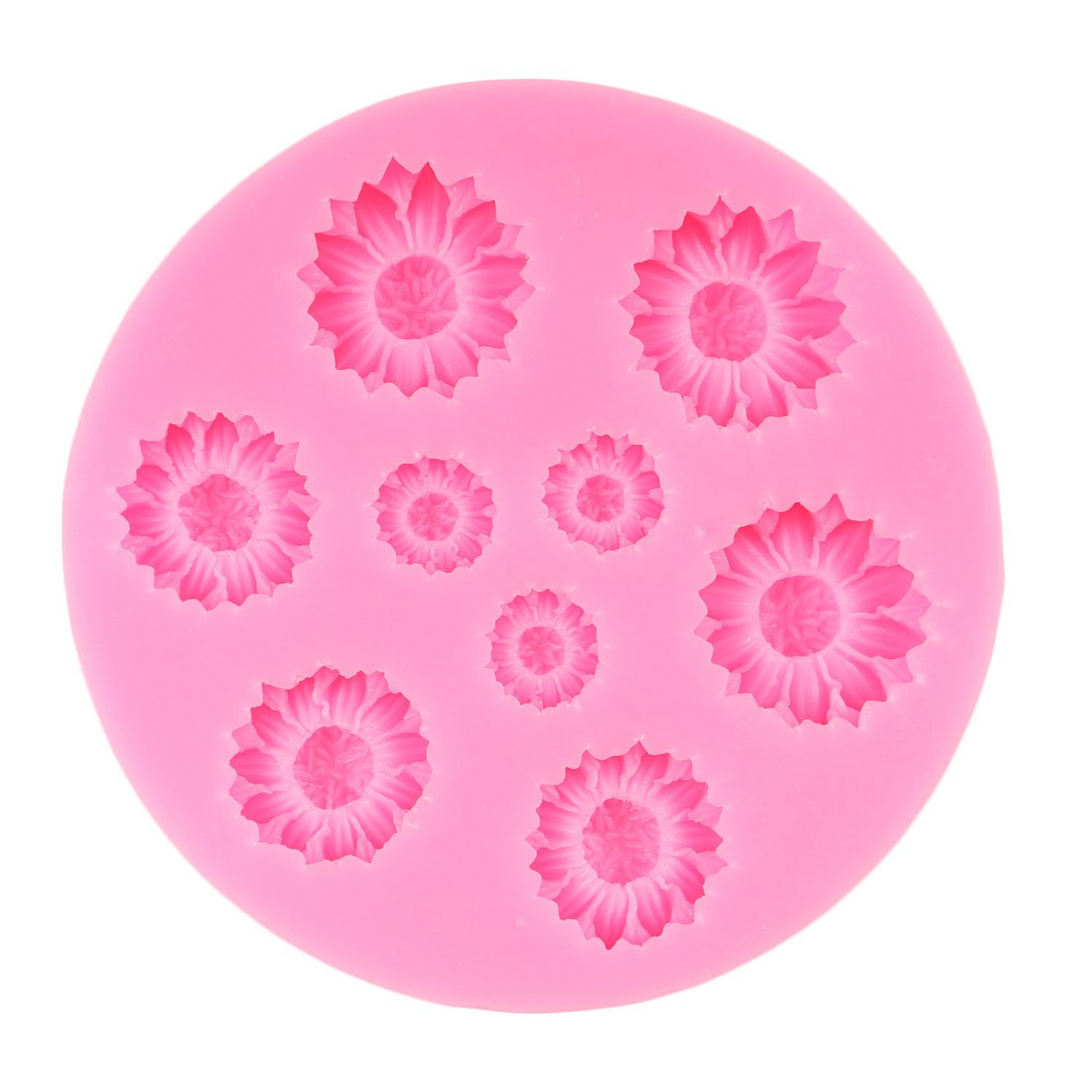 3D Sunflower Silicone Mold for Chocolate Fondant Candy Soap and Cake Decoration