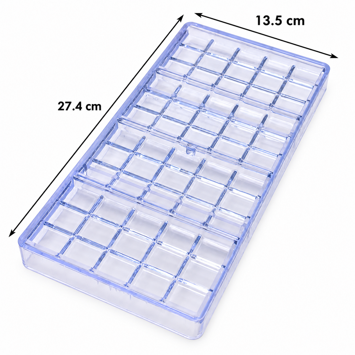 4 Cavity Bar Grid Chocolate Mould Transparent Plastic Bar Tray for DIY Candy Cookies