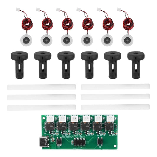 USB Humidifier Module Set Adjustable Spray Modes 5V 6 Spray USB Spray Module Black Brackets