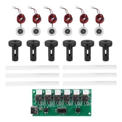 USB Humidifier Module Set Adjustable Spray Modes 5V 6 Spray USB Spray Module Black Brackets