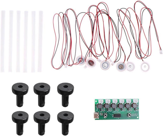 USB Humidifier Module Set Adjustable Spray Modes 5V 6 Spray USB Spray Module Black Brackets