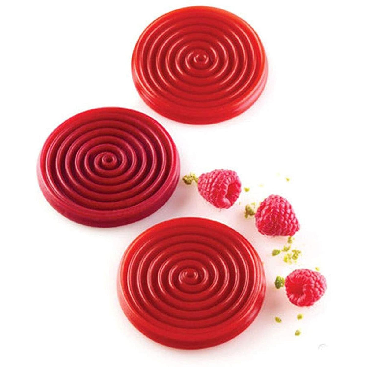 6 Cavity Spiral Shape Silicone Cake Mold Chocolate Pastry Pudding Jelly