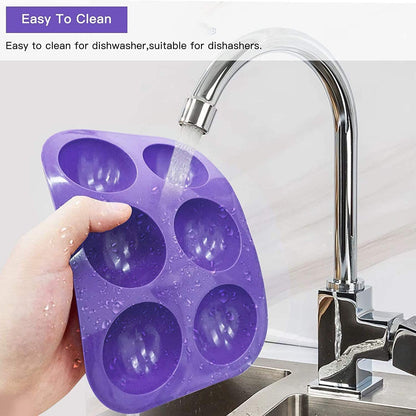 6 Cavity Round Silicone Mousse Cake Mold for Chocolate Pastry Pudding Jelly Ice Cream
