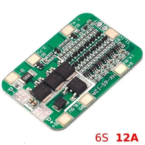 6S 12A Lithium Battery 18650 Charger PCB BMS Protection Board