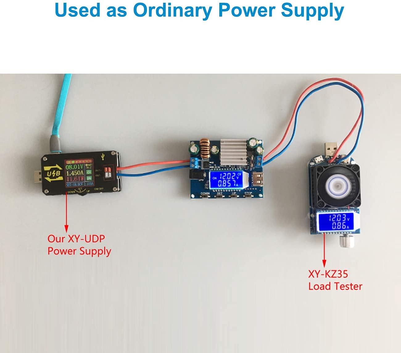 DC Buck Boost Power Supply Module DC 5V-30V to DC 0.6V-30V 35W 4A CVCC Adjustable Automatic Step UP Down Voltage Converter LCD Display - RS2809