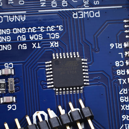 UNO R3 Board ATmega328P with USB Cable(Arduino-Compatible) for Arduino, Input Voltage 7-12V, 16MHZ,14 Digital 1/0 pins Support PWM, SRAW 2KB, Compatible with RPi 4B/3B+/3B/2B/B+/Zero/Zero W