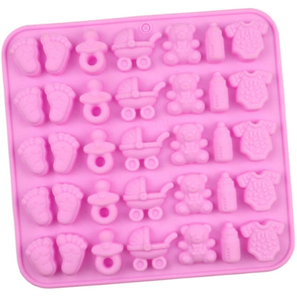 35 Cavity Baby Shower Silicone Mold Jelly Gummy Cake & Cupcake Decoration