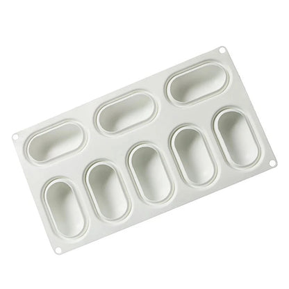 3D Oval Silicone Cake Mold for Chocolate Cake Pastry Pudding Jelly & Baking