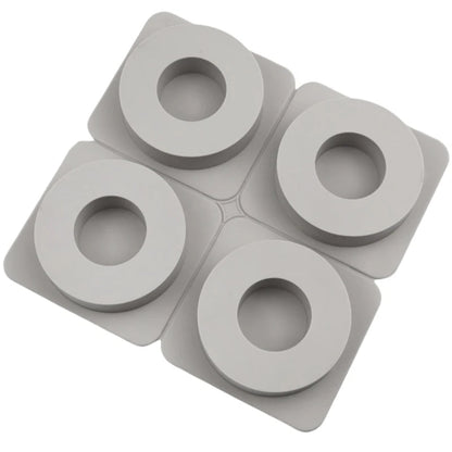 4 Cavity Round Silicone Mould for Resin Art Wax Sachets Soap Making Candle Crafts