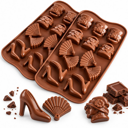 14 Cavity Fashion Shape Silicone Chocolate Mold Chocolate Candy Cake Decoration Dessert
