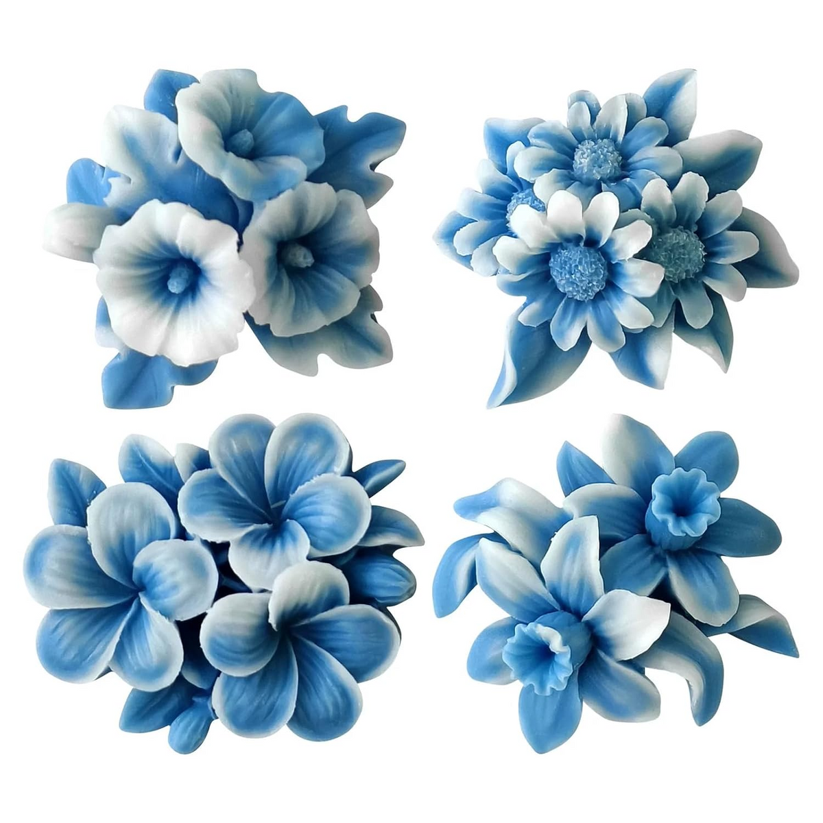 3D Plumeria Topping Flower Silicone Mold for Candle Making Soap Fondant Decorative Crafts