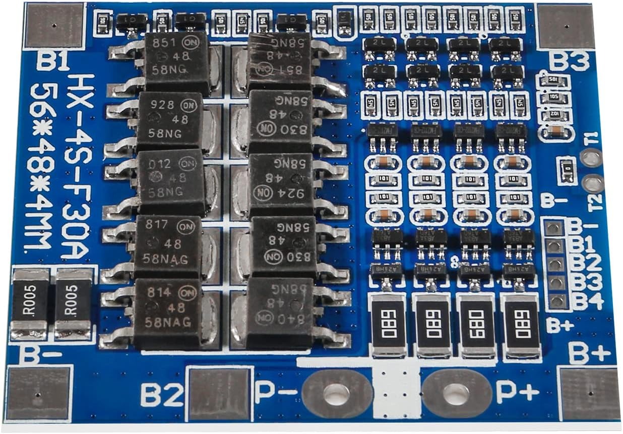 UG LAND INDIA 4S 30A 12.8V BMS 18650 Lithium Iron Phosphate Battery Protection Board (LiFePO4) Battery Module Over-Discharge/Over-Current