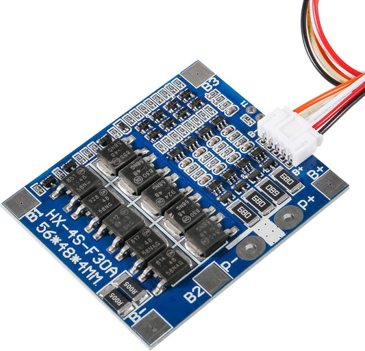 UG LAND INDIA 4S 30A 12.8V BMS 18650 Lithium Iron Phosphate Battery Protection Board (LiFePO4) Battery Module Over-Discharge/Over-Current