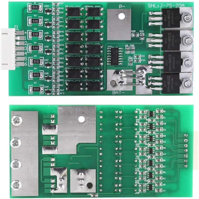BMS 7S 20A with Connector for 18650 Battery