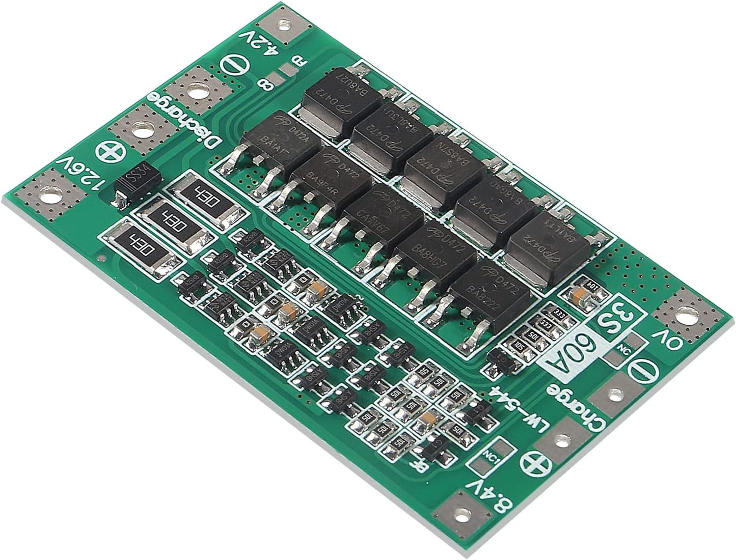 3S 60A Lithium Battery Charger BMS 18650 Protection Module Circuit