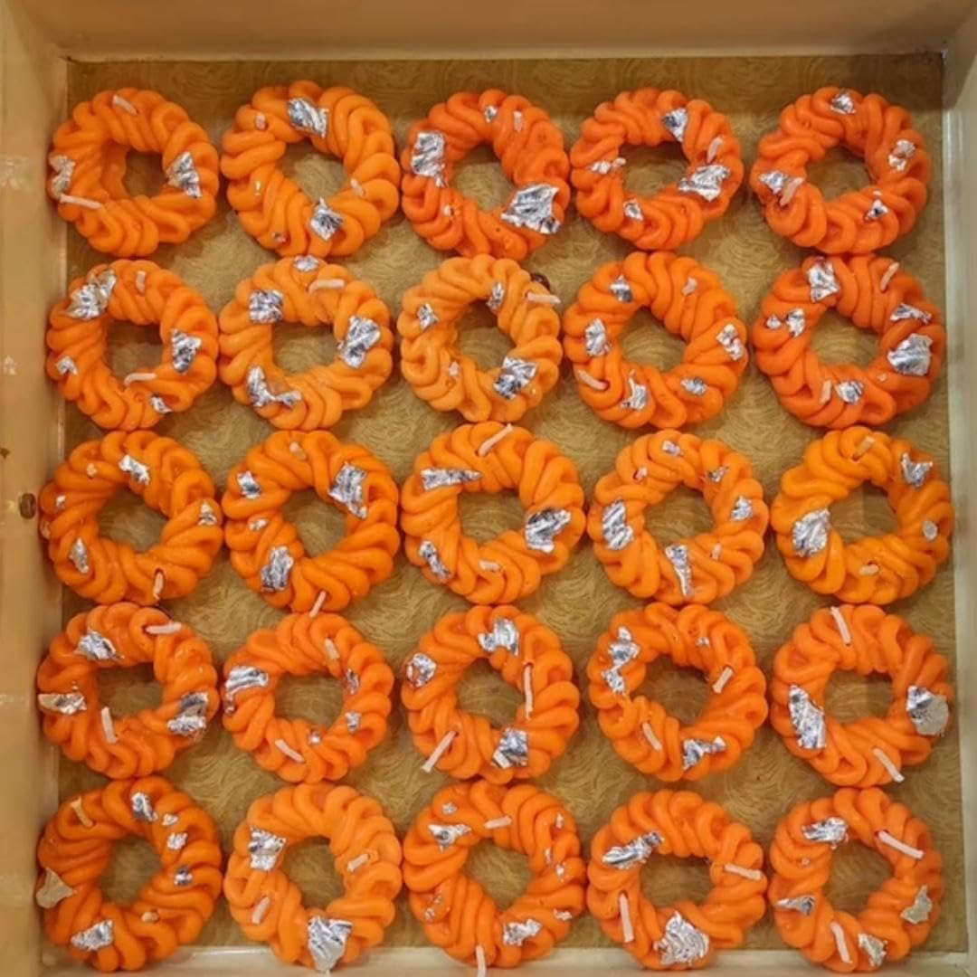 Imarti Shape Silicone Mold for Jalebi Mithai Diwali Sweets Candle Making & DIY Crafts