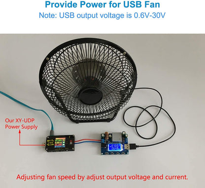 DC Buck Boost Power Supply Module DC 5V-30V to DC 0.6V-30V 35W 4A CVCC Adjustable Automatic Step UP Down Voltage Converter LCD Display - RS2809