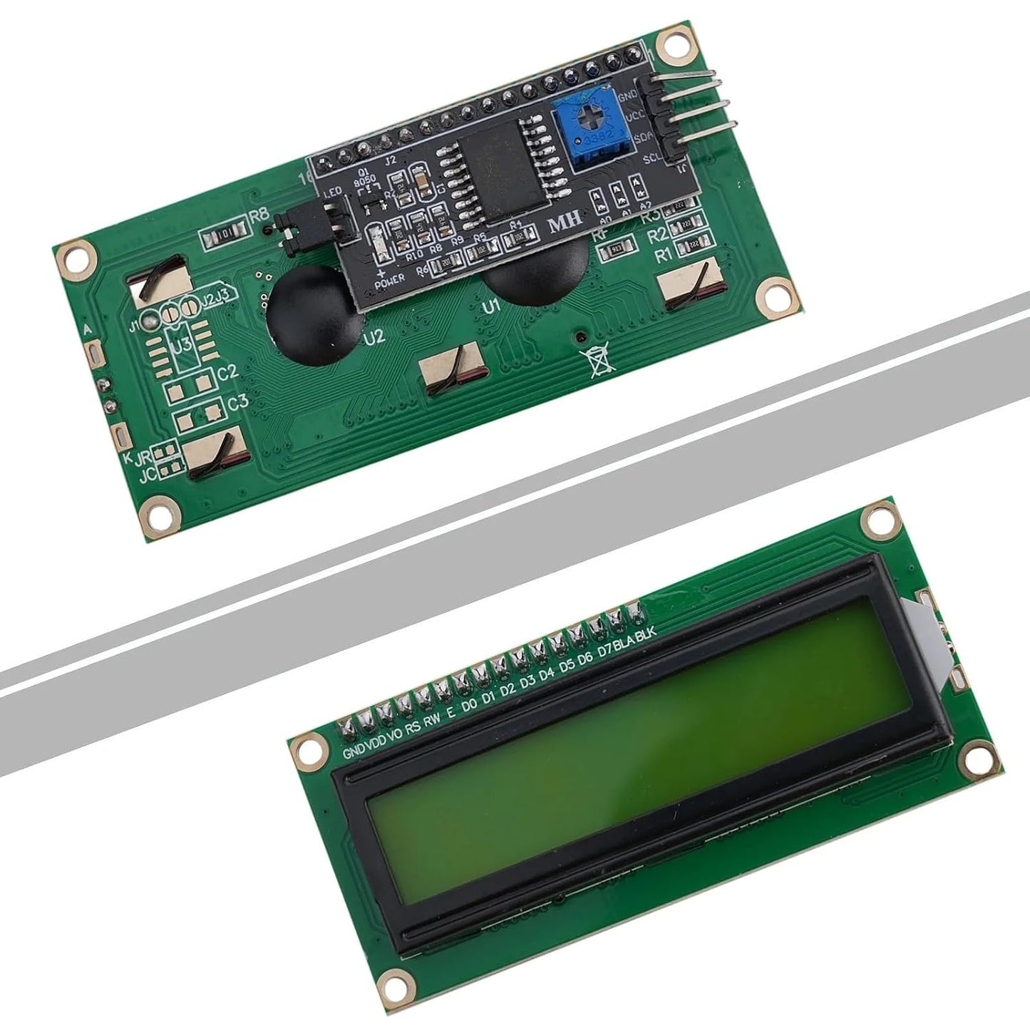 1602 With I2C LCD Display Module 16x2 (Green)