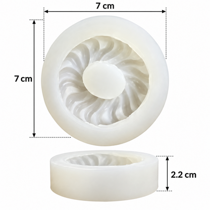 Imarti Shape Silicone Mold for Jalebi Mithai Diwali Sweets Candle Making & DIY Crafts