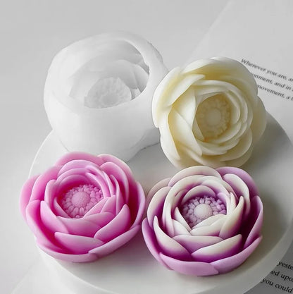 3D Floating Flower Petal Silicone Candle Mold DYF6045