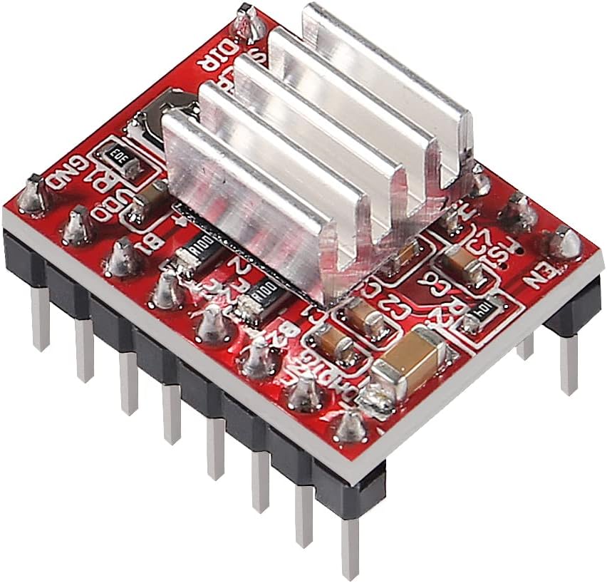 A4988 Stepstick Stepper Motor Driver Module with Heat Sink for 3D Printer Reprap Suitable for Arduino CNC