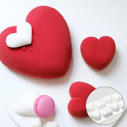 3D Heart Love Heart Silicone Cakes Multi Function Mold Entremet Mould Aroma Gypsum Plaster Mould for Cakes Decoration