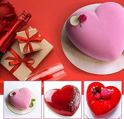 3D Heart Love Heart Silicone Cakes Multi Function Mold Entremet Mould Aroma Gypsum Plaster Mould for Cakes Decoration