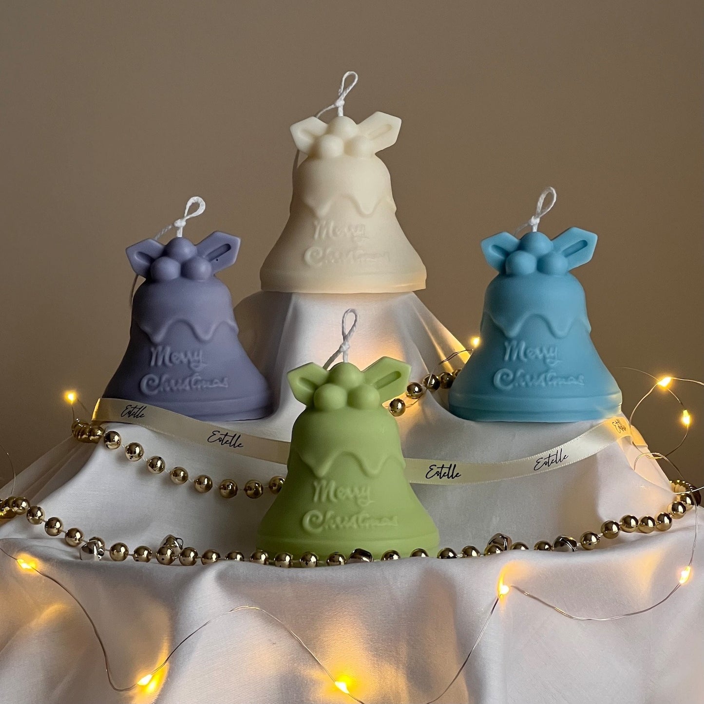 3D Christmas Bell Silicone Candle Mold (Christmas Bell) Merry Christmas theme