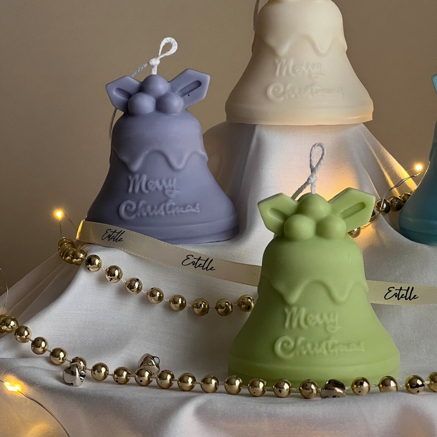 3D Christmas Bell Silicone Candle Mold (Christmas Bell) Merry Christmas theme