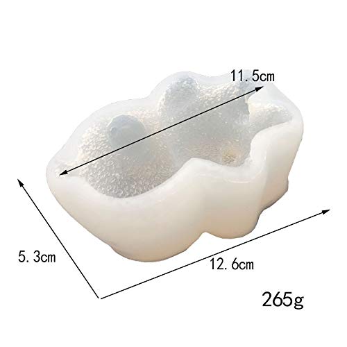 3D Sleeping Bear Cute Teddy Doll Silicone Mold for Mousse Cake, Candle, Desert Chocolate