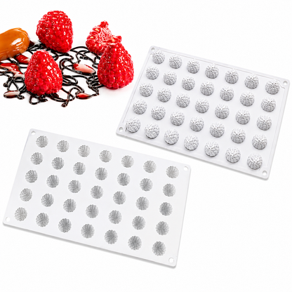 35 Cavity Raspberry Fruit Entremet Silicone Mold